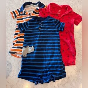 Striped and Anchor Baby Rompers Set  18mos Simple Joys by Carter’s